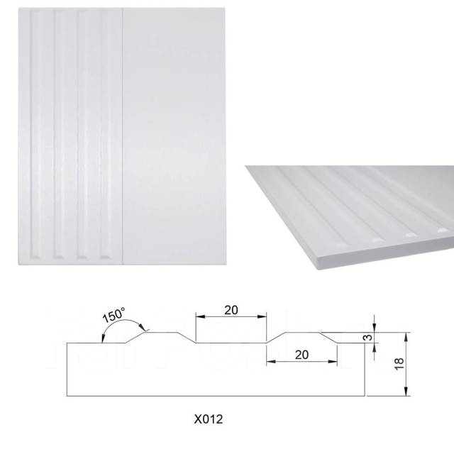 Мебельные фасады 3D, рифленые, сборные. Собственное производство, новый ...