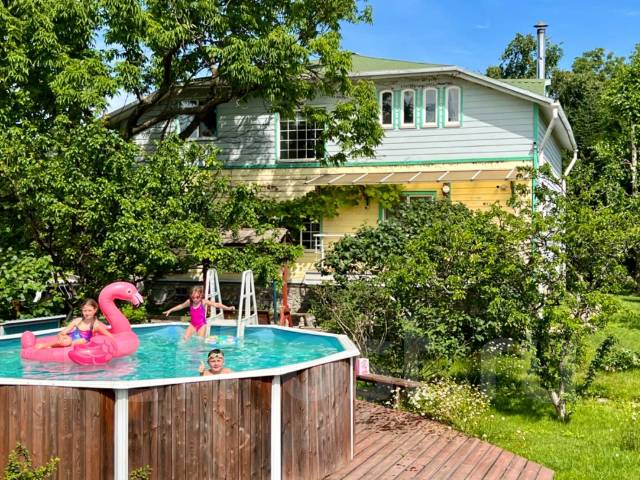Дом отдыха и развлечений American House. Баня, бассейн, беседка, камин ...