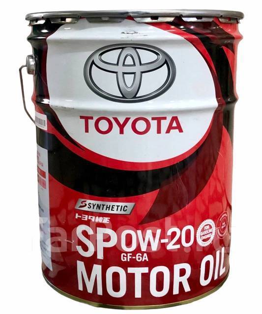 Toyota SP 0W20 синтетика, моторное масло 20 литров, синтетическое, 20 ...