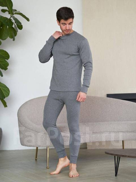 Комплект мужского термобелья на флисе XL-5XL, новый, в наличии. Цена: 1200₽ во Владивостоке