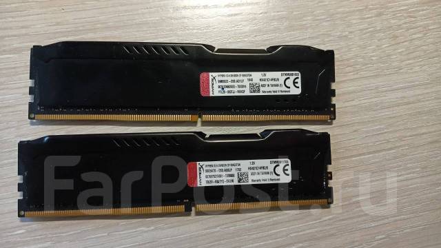 Kingston HyperX FURY Black 16gb Оперативная память, 16 гб, б/у, в ...