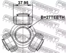 ������� 27x37.95 Mercedes BENZ E-Class 211 4 Matic 2002-2009 Febest 1616221 1616221 ����