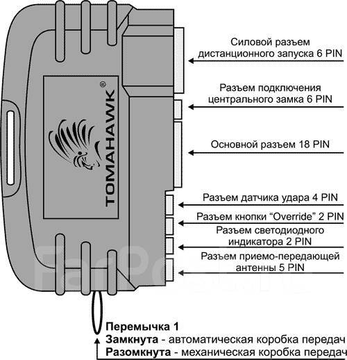 Сигнализация томагавк lr950le схема подключения