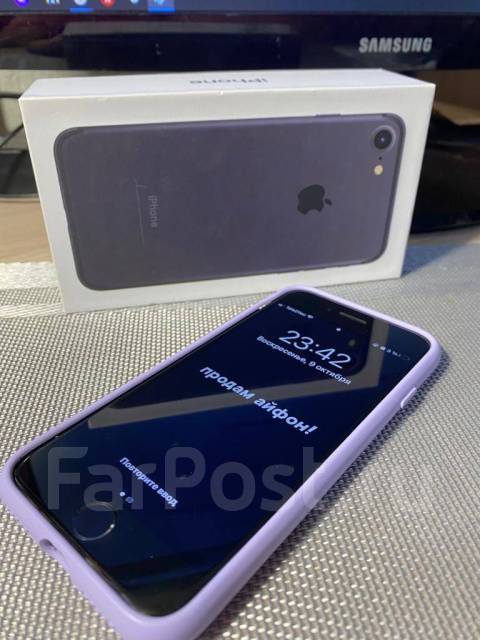 Айфон 7, 128 гб, Apple iPhone 7, 4.70", моноблок, черный, 3G, 4G LTE, б ...