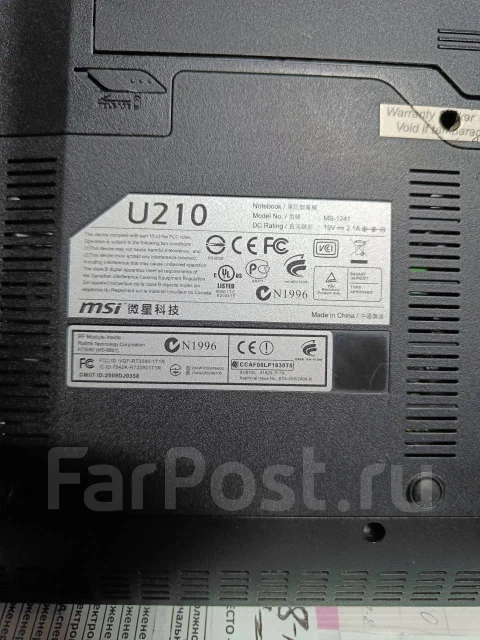 MSI Wind12 U210 ����