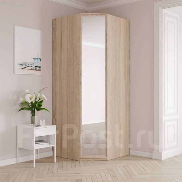 Шкаф угловой (Дуб сонома) - Мебель в Хабаровске