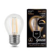 ����� ������������ ����������� Filament Globe E27 5���� 2700� 45*80�� 105802105-D �� Gauss ����