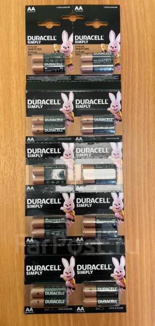 Батарейки пальчиковые и мизинчик Duracell и GP - AAA, АА, D2, новый, в ...