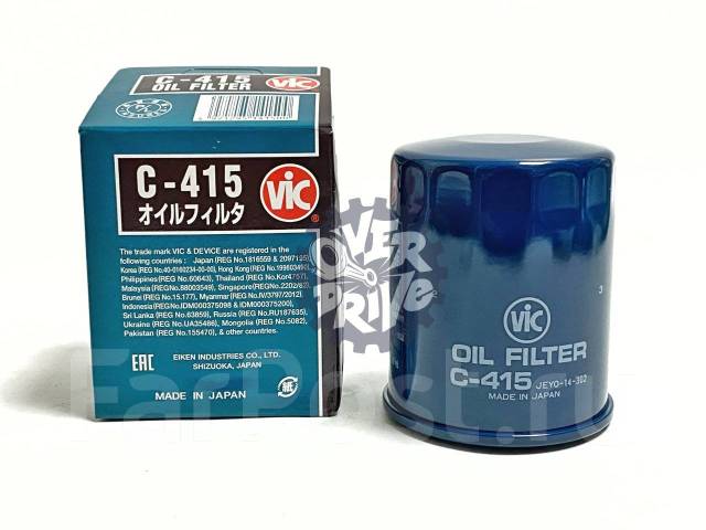 Фильтр масляный VIC C-415 Япония купить во Владивостоке по цене: 499 ...