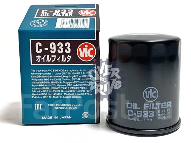 Фильтр масляный VIC C-933 Япония купить во Владивостоке по цене: 499 ...