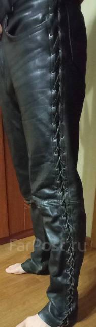 Штаны кожаные на шнуровке Alberto, размер: 40, 82,0 см, 70,0 см, 89,0 см,демисезон, б/у, в наличии. Цена: 8 000₽ во Владивостоке