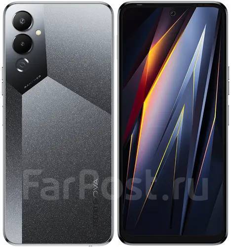 Смартфон Tecno Pova 4, 128 гб, 6.82", серый, 3G, 4G LTE, Dual-SIM ...