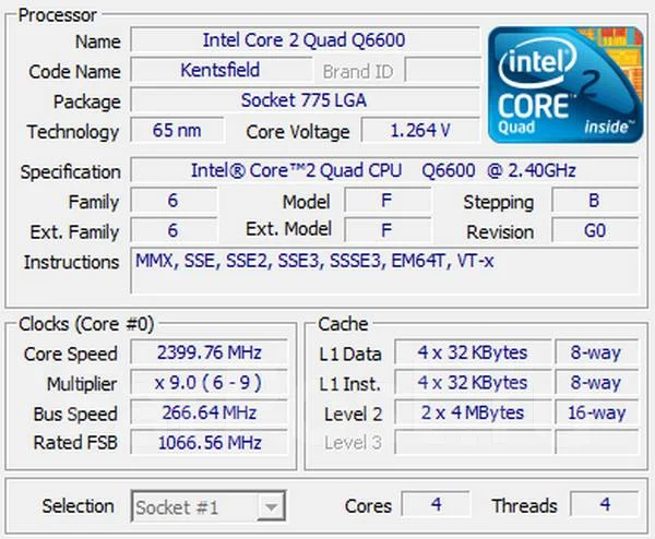 Intel Core 2 Quad Q6600 ����