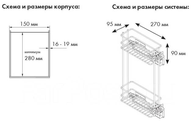 Бутылочница размеры какие бывают