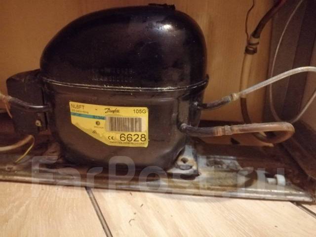 Компрессор для холодильника Danfoss NL6FT с пусковым реле, радиатором ...