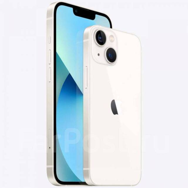 iPhone 13 mini 128 Гб (белый), 5.40", моноблок, новый, в наличии. Цена ...