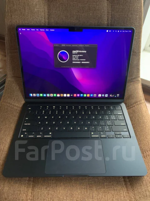 Apple MacBook Air 13 2022. 13.6", ��� 16 ��, ���� 1 000���, WiFi: 1, Bluetooth: 1 ����