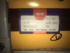 ������ ��������� D104.0 W06D W06E std NPR SDH20041Zxstd HINO ����� SDH20041ZXSTD ����