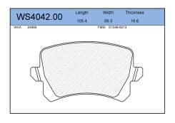 ������� ��������� �������� ������ ��� Volkswagen Passat, AUDI A6, Volkswagen Tiguan 5N Jeenice WS4042.00 WS404200 ����