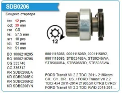 ������� �������� FORD Transit, 12T, KR Krauf SDB0206EX ����