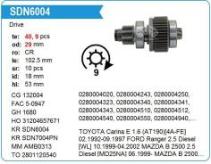 ������� �������� Toyota Hilux 2.4i 89-, 9T, KR Krauf SDN6004PN ����