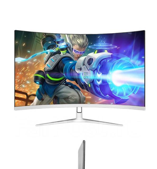 Монитор игровой Rumison 24" 75Hz Изогнутый (белый) - Мониторы во ...