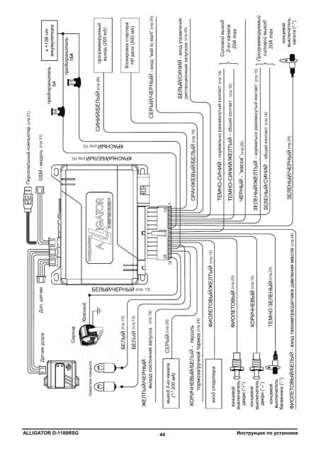 Аллигатор s200 схема подключения