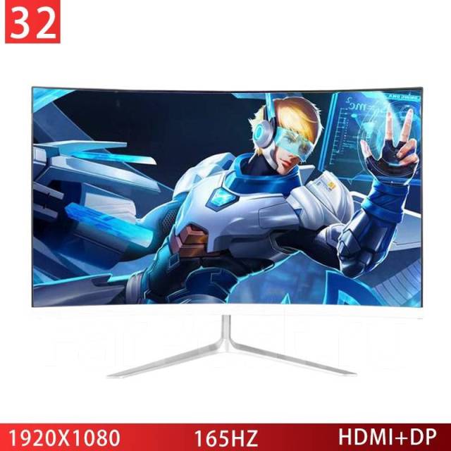 Монитор игровой Jcnam 32" 165hz изогнутый (белый) - Мониторы во ...