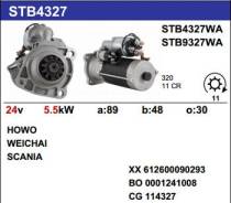  HOWO [WD615] Weichai [WD615] Scania [WD615] 24V 5,5kW 11T Krauf STB4327LC 