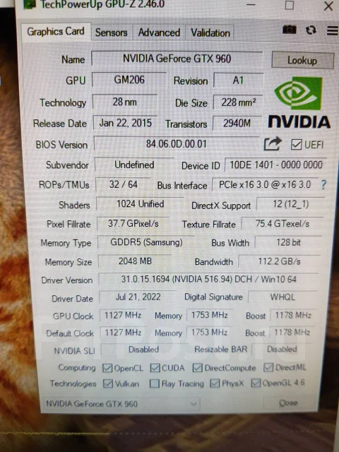 GeForce GTX 960 ����