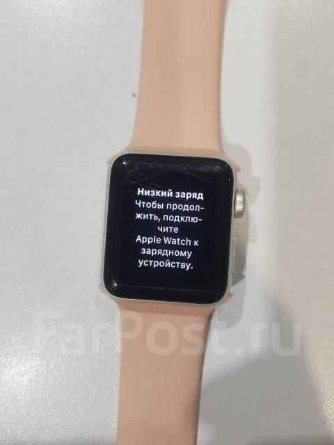 Apple Watch 3 38mm, умные часы, GPS, NFC, IP67, IP68, iOS, б/у, в ...