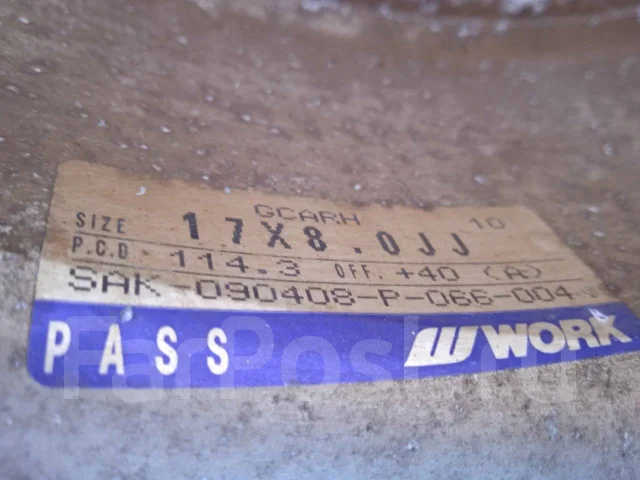 Work Goocars. 8.0x17", 5x114.3, ET40 ����