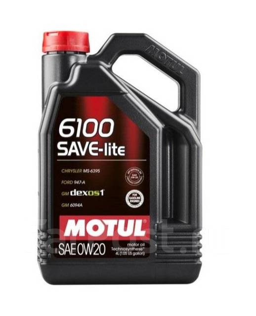 Масло моторное Motul 6100 Save-lite 0W20 SN/GF-5 синтетика 4л ...