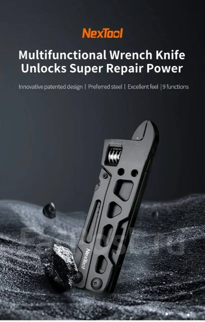 Мультитул NexTool Multi-function Wrench Knife Black (NE20145), 16-в-1 ...