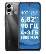 Infinix HOT 12 Play. �����, 64 ��, ������, 3G, 4G LTE, Dual-SIM, NFC ����