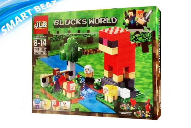 Конструктор Майнкрафт (аналог LEGO) Шерстяная ферма 272 детали ...