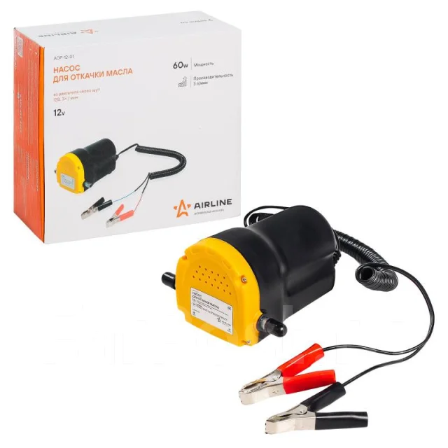 Насос для откачки масла из двигателя через щуп Airline 12В Airline ...