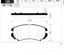  . . Sangsin Brake SP1155 SP1155 