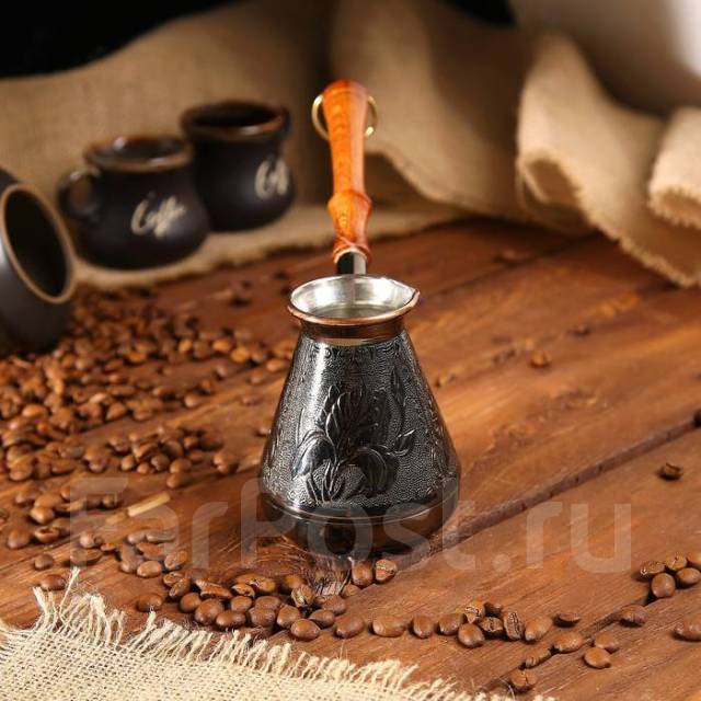Турка для кофе медная 300 мл Ирис, новый, в наличии. Цена: 1 390₽ во ...