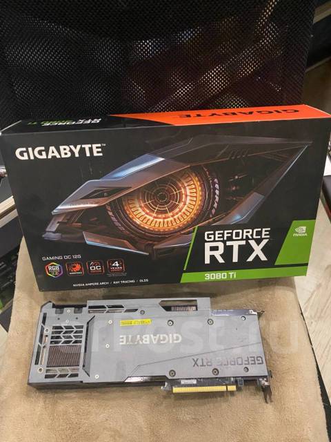 Видеокарта Rtx GeForce Gigabyte 3080ti 12gb, б/у, в наличии. Цена: 39 ...