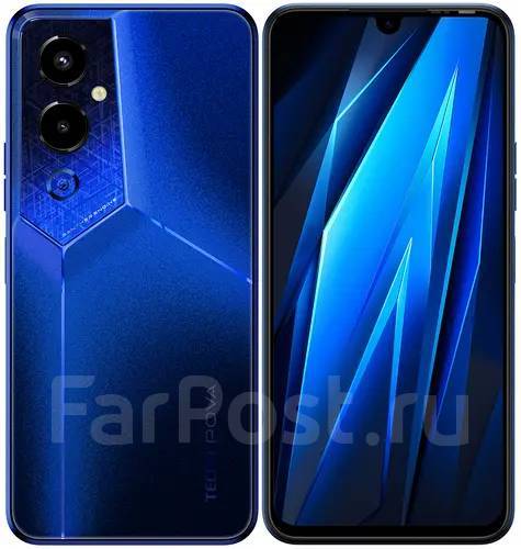 Смартфон Tecno POVA 4 Pro, 256 гб, 6.70", синий, 3G, 4G LTE, Dual-SIM ...