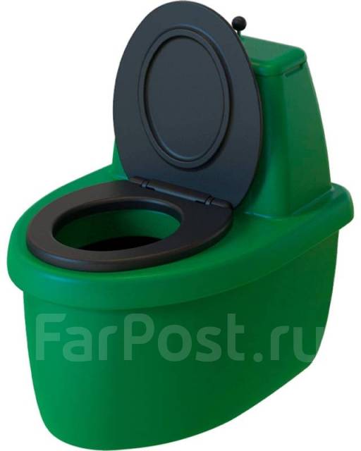 Биотуалет зеленый торфяной 25 л. 790х580х760 мм. Доставка бесплатная ...