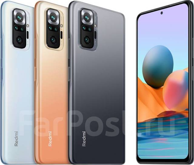 Смартфон Xiaomi Redmi Note 10 Pro 6/128GB NFC Onyx Grey (серый), 6.67 ...