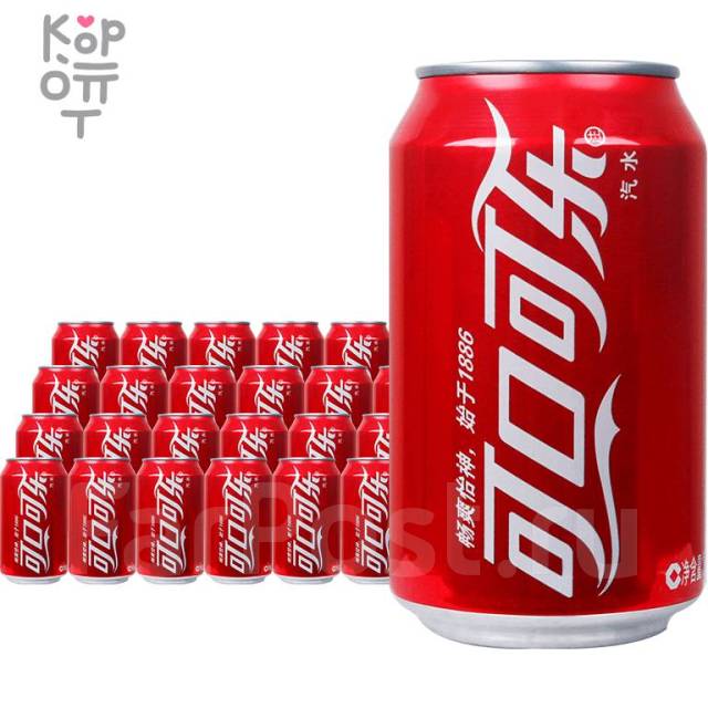 Напиток безалкогольный газированный Кока Кола. (330мл. *24шт. жестяная ...