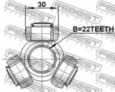 ������� �������! Z22 D30 Ford Focus I 98-05 Febest 2116CAK 2116CAK ����