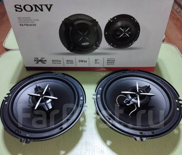 Динамики Sony. 16см. XS-FB1630, коаксиальные, среднечастотные, 16 x 16 ...