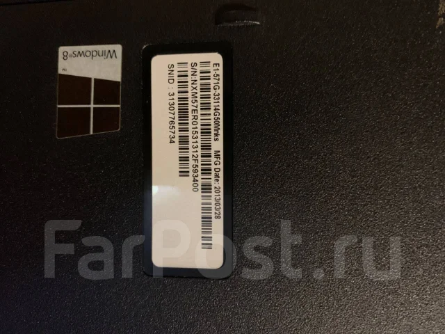 Acer Aspire E1-571G-33114G50Mnks. 15.6", 2,5����, ��� 4 ��, ���� 500���, WiFi: 1, Bluetooth: 1, ����������� �� 3��. ����