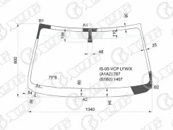 ������ ������� � ���� Lexus IS200/250/350 Sedan 05- IS05VCPLFW ����