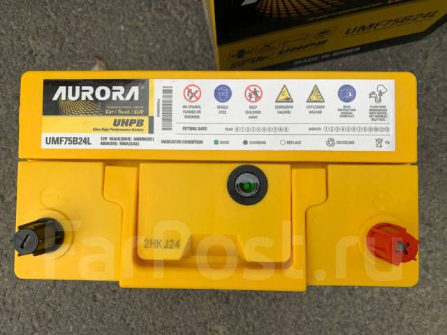 Аккумулятор Aurora 75B24L, 55 а/ч, 500А, усиленная модель, EFB ...