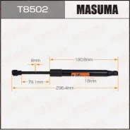 ���� ������� ��������� Masuma, L=296.4mm (1/40) T8502 Masuma T8502 ����